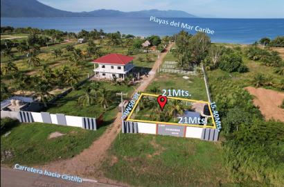 Lote de playa en venta, Cabanna Beach, Cocalito, Trujillo, Colon